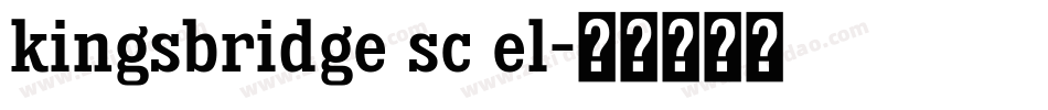 kingsbridge sc el字体转换